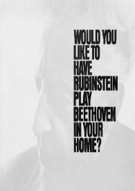 Portada:Would you like to have Rubinstein play Beethoven in your home?