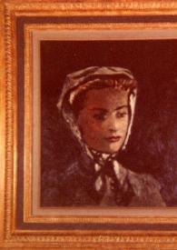Portada:Cuadro pintado por Oudot que representa el retrato de una mujer