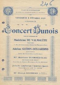 Portada:Concert Dunois
