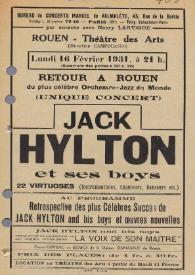 Portada:Jack Hylton et ses Boys