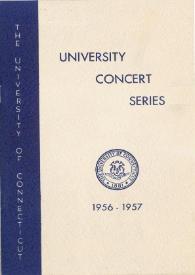 Portada:University Concert Series 1956 - 1957