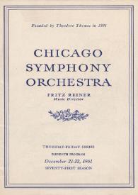 Portada:Chicago Symphony Orchestra
