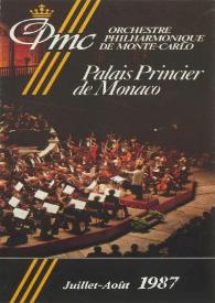 Portada:Programa de concierto : concierto de Gala : con Tzimon Barto : con  la Orchestre Philharmonique de Monte-Carlo : dirigido por  Lawrence Foster