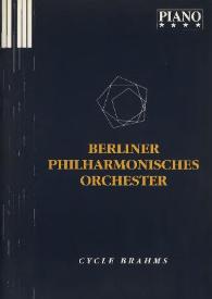 Portada:Berliner Philharmonisches Orchester : Cycle Brahms