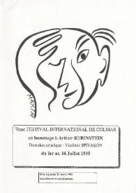 Portada:Septiéme Festival International de Colmar en hommage à Arthur Rubinstein