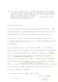 Portada:Carta dirigida a Aniela Rubinstein, 25-09-1981