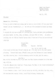 Portada:Carta dirigida a Aniela Rubinstein. Nueva York, 11-05-1983
