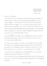 Portada:Carta dirigida a Aniela Rubinstein. Jackson Heights (Nueva York), 28-05-1983