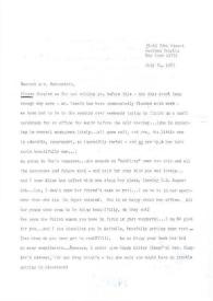 Portada:Carta dirigida a Aniela Rubinstein. Jackson Heights (Nueva York), 24-07-1983