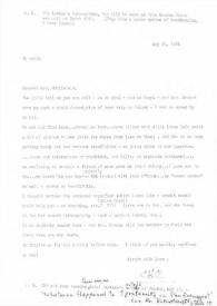 Portada:Carta dirigida a Aniela Rubinstein. Jackson Heights (Nueva York), 24-05-1984