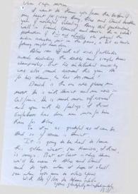 Portada:Carta dirigida a Arthur Rubinstein. Balvedere (California), 11-06-1974