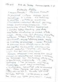 Portada:Carta dirigida a Aniela Rubinstein. Maisons Laffitte (Francia), 10-10-1971