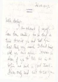 Portada:Carta dirigida a Aniela Rubinstein. Honolulu (Hawaii), 24-02-1947