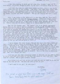 Portada:Carta dirigida a Aniela Rubinstein. Nueva York, 12-09-1974