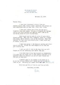 Portada:Carta dirigida a Aniela Rubinstein. Nueva York, 12-11-1979