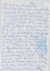 Portada:Carta dirigida a Aniela Rubinstein. Beverly Hills (California), 03-05-1955