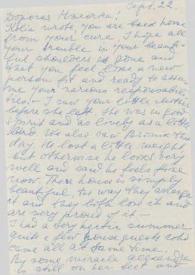 Portada:Carta dirigida a Aniela Rubinstein. Beverly Hills (California), 22-09-1955