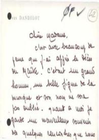 Portada:Tarjeta dirigida a Aniela Rubinstein. Joigny (Francia), 25-12-1982