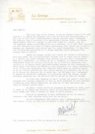 Portada:Carta dirigida a Arthur Rubinstein. Mormant (Francia), 23-01-1976