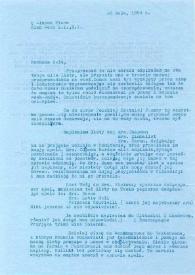 Portada:Carta dirigida a Aniela Rubinstein. Glean Head (Nueva York), 30-05-1958