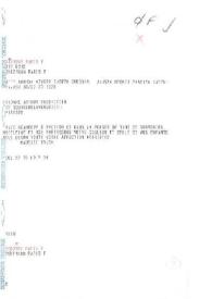 Portada:Telegrama dirigido a Aniela Rubinstein. París (Francia)