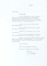 Portada:Carta dirigida a Aniela Rubinstein. París (Francia), 07-01-1975