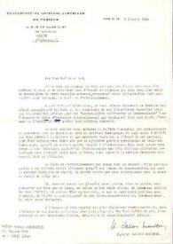 Portada:Carta dirigida a Arthur Rubinstein. París (Francia), 08-02-1968