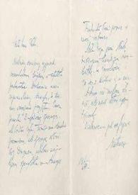 Portada:Carta dirigida a Aniela Rubinstein, 13-03-1956