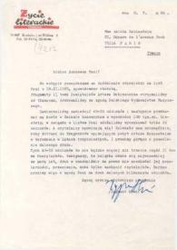 Portada:Carta dirigida a Aniela Rubinstein. Cracovia (Polonia), 09-05-1986