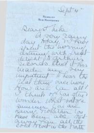 Portada:Carta dirigida a Aniela Rubinstein. Newbury (Inglaterra), 04-09-1956