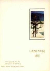 Portada:Tarjeta dirigida a Aniela Rubinstein. Vilnius (Lituania), 09-12-1988
