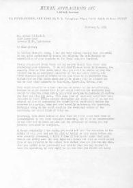 Portada:Carta dirigida a Arthur Rubinstein. Nueva York, 05-02-1954