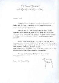Portada:Carta dirigida a Aniela Rubinstein. París (Francia), 10-05-1993