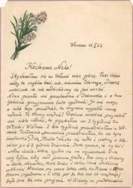 Portada:Carta dirigida a Aniela Rubinstein. Varsovia (Polonia), 16-10-1962