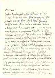 Portada:Carta dirigida a Aniela y Arthur Rubinstein. Varsovia (Polonia), 17-04-1976