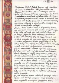 Portada:Carta dirigida a Aniela Rubinstein. Varsovia (Polonia), 26-08-1980