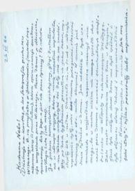 Portada:Carta dirigida a Aniela Rubinstein. Varsovia (Polonia), 23-04-1986