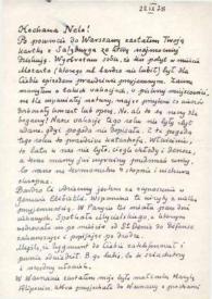 Portada:Carta dirigida a Aniela Rubinstein. Varsovia (Polonia), 22-09-1978
