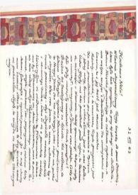 Portada:Carta dirigida a Aniela Rubinstein. Varsovia (Polonia), 31-12-1983