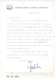 Portada:Carta dirigida a Arthur Rubinstein. Nueva York, 07-06-1972