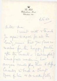 Portada:Carta dirigida a Arthur Rubinstein. Londres (Inglaterra), 04-06-1960