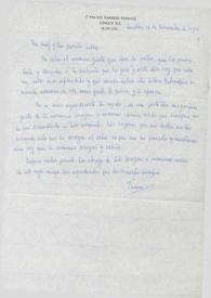Portada:Carta dirigida a Arthur Rubinstein. Londres (Inglaterra), 12-11-1970