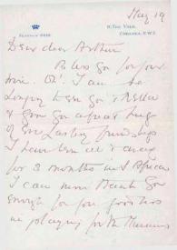 Portada:Carta dirigida a Arthur Rubinstein. Londres (Inglaterra)