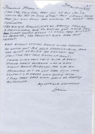Portada:Carta dirigida a Aniela Rubinstein. Los Angeles (California), 25-12-1977