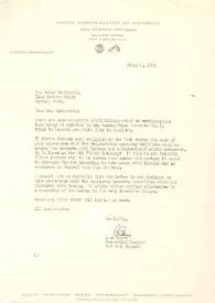 Portada:Carta dirigida a Arthur Rubinstein. Nueva York, 06-03-1952