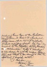 Portada:Carta dirigida a Aniela Rubinstein. Nueva York, 24-12-1982