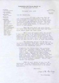 Portada:Carta dirigida a Arthur Rubinstein. Nueva York, 15-11-1939