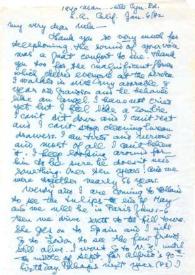 Portada:Carta dirigida a Aniela Rubinstein. Los Angeles (California), 06-01-1982