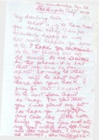 Portada:Carta dirigida a Aniela Rubinstein. Los Angeles (California), 08-12-1983