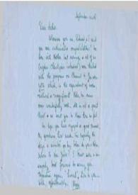 Portada:Carta dirigida a Arthur Rubinstein. Nueva York, 06-09-1969